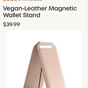 Magnetic Wallet Stand - Tan